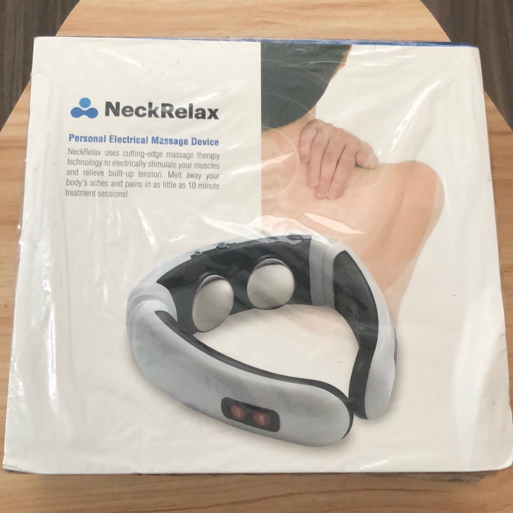 😊NeckRelax neck massager I have 2 new in box never used😊.